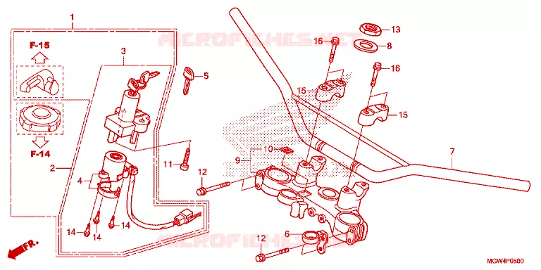 GUIDON Honda MOTO 650 XR 2024  XR650L2R