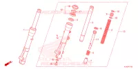 FOURCHE pour Honda SH MODE 125 de 2024