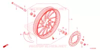 ROUE AVANT pour Honda SH MODE 125 de 2024