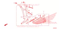 ENSEMBLE MARCHE PIEDS pour Honda SCV 125 ACTIVA (2ID) de 2015