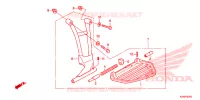 ENSEMBLE MARCHE PIEDS pour Honda SCV 125 ACTIVA (ID) de 2015