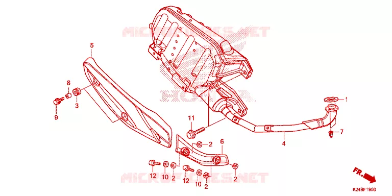 SILENCIEUX D'ECHAPPEMENT Honda SCOOTER 125 ACTIVA 2017  SCV125G