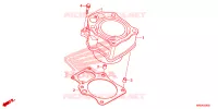 CYLINDRE pour Honda FOURTRAX 520 FOREMAN RUBICON EPS de 2021
