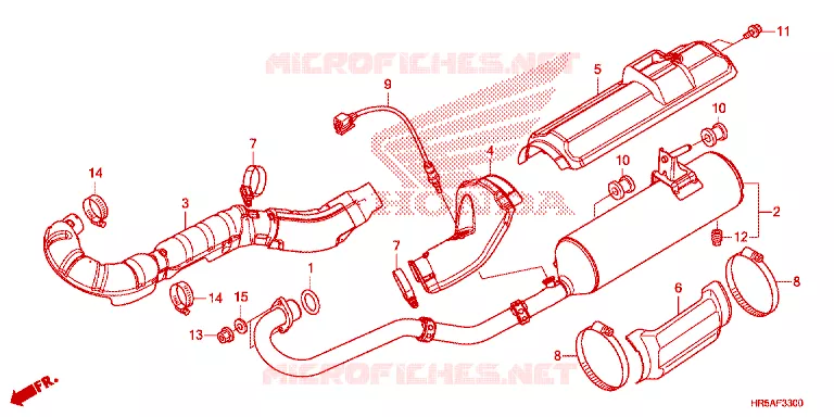SILENCIEUX D'ECHAPPEMENT Honda ATV 520 FOURTRAX 2021  TRX520FM6M
