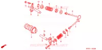 ARBRE A CAMES   SOUPAPE pour Honda WAVE 125  PGMFi,  Electric start de 2009