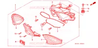 FEUX ARRIERE pour Honda WAVE 125  PGMFi,  Electric start de 2009