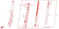 FOURCHE pour Honda WAVE 125  PGMFi,  Electric start de 2009