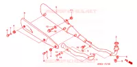 SILENCIEUX D'ECHAPPEMENT pour Honda WAVE 125  PGMFi,  Electric start de 2009