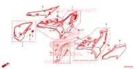 COUVERCLES LATERAUX pour Honda CB 500 X ABS de 2020