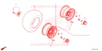 ROUE ARRIERE pour Honda FOURTRAX 520 RUBICON DCT DELUXE 3CM de 2024