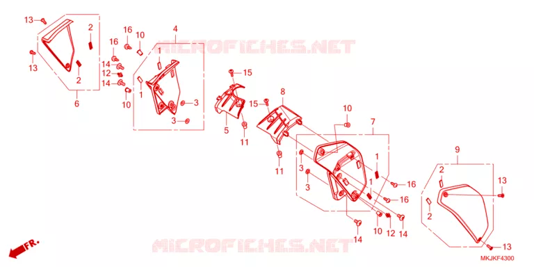 OUIES DE RADIATEUR Honda MOTO 1000 CB 2024  CB1000RAP