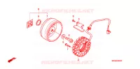ALTERNATEUR pour Honda SHADOW VT 750 AERO ABS TWO TONES de 2004