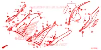 COUVERCLES LATERAUX pour Honda CB 150 R de 2021
