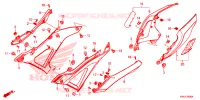 COUVERCLES LATERAUX pour Honda CB 150 R de 2024