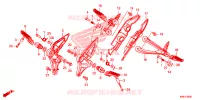 REPOSE PIED pour Honda CB 150 R de 2024