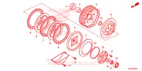 EMBRAYAGE pour Honda WAVE 110 Front brake disk, Kick start, Spoked wheels de 2014