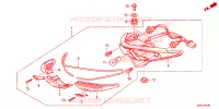 FEUX ARRIERE pour Honda WAVE 110 Front brake disk, Kick start, Spoked wheels de 2014