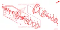 EMBRAYAGE UNIDIRECTIONNEL pour Honda WAVE 110 Front brake disk, Kick start, Spoked wheels de 2015