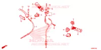 LEVIER DE GUIDON   CABLE   COMMODO pour Honda WAVE 110 Front brake disk, Kick start, Spoked wheels de 2015