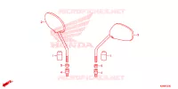 RETROVISEUR pour Honda WAVE 110 Front brake disk, Kick start, Spoked wheels de 2015
