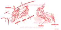 AUTOCOLLANTS pour Honda CLICK 125 de 2018