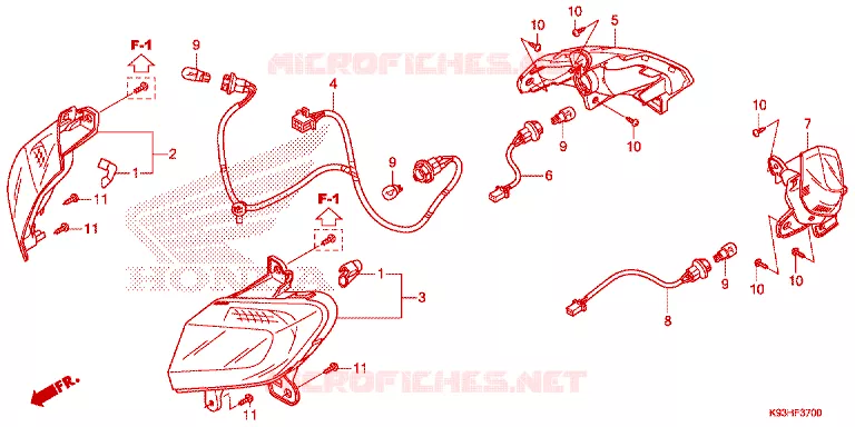 CLIGNOTANT Honda SCOOTER 110 SCOOPY 2017  ACF110BTH