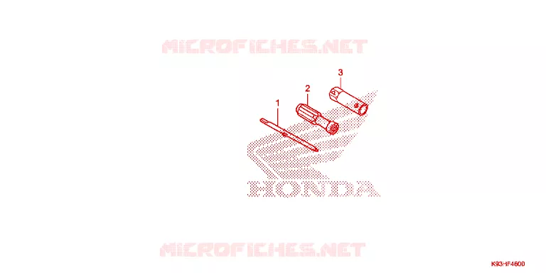 OUTIL Honda SCOOTER 110 SCOOPY 2017  ACF110BTH