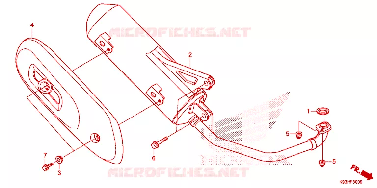 SILENCIEUX D'ECHAPPEMENT Honda SCOOTER 110 SCOOPY 2017  ACF110BTH