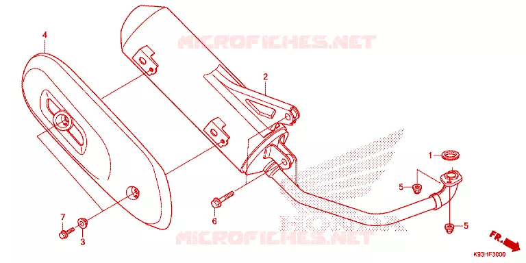 SILENCIEUX D'ECHAPPEMENT Honda SCOOTER 110 SCOOPY 2017  ACF110CBTH