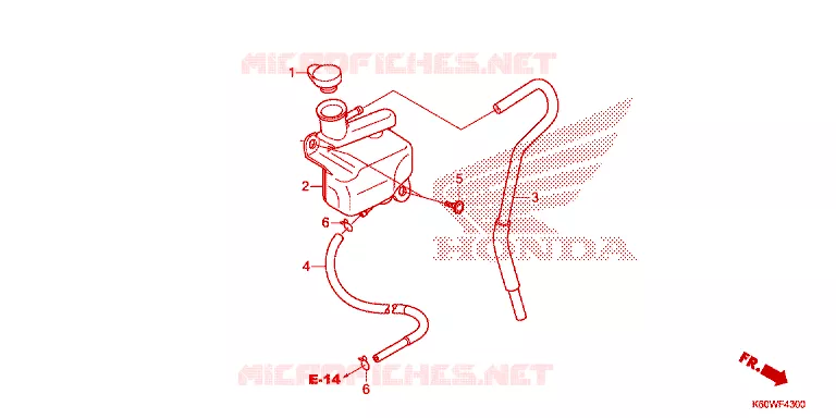 VASE D'EXPANSION Honda SCOOTER 125 CLICK 2021  ACB125CBTM