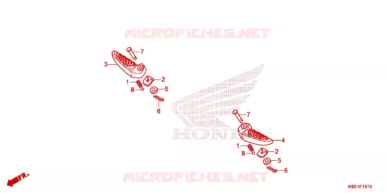 REPOSE PIED Honda SCOOTER 110 SCOOPY 2018  ACF110BTJ