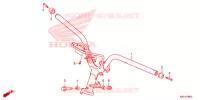 GUIDON pour Honda SCOOPY 110 PRESTIGE de 2018