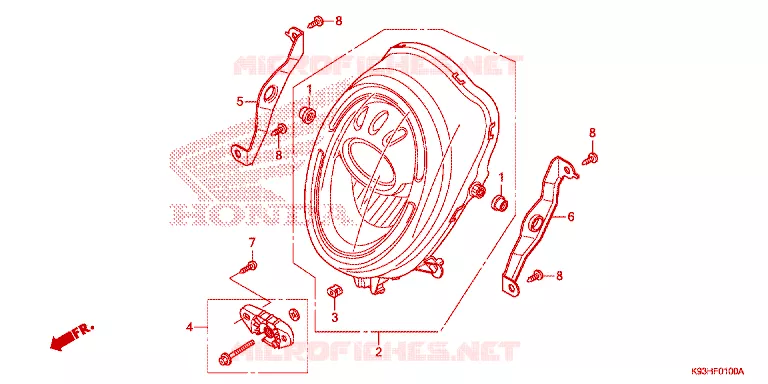 PHARE Honda SCOOTER 110 SCOOPY 2018  ACF110CBTJ