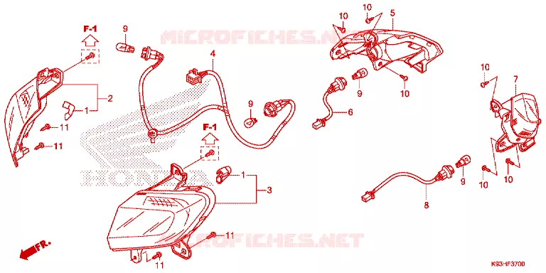 CLIGNOTANT Honda SCOOTER 110 SCOOPY 2018  ACF110CBTJ