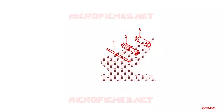 OUTIL Honda SCOOTER 110 SCOOPY 2018  ACF110CBTJ