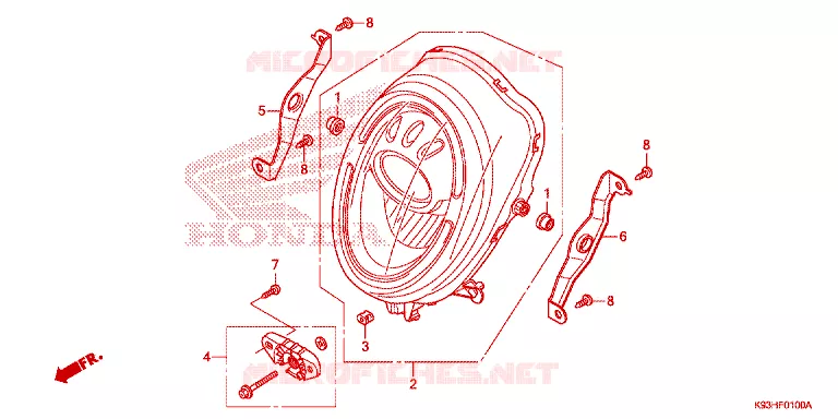 PHARE Honda SCOOTER 110 SCOOPY 2018  ACF110CBTJ