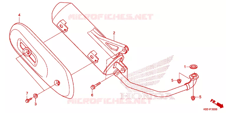 SILENCIEUX D'ECHAPPEMENT Honda SCOOTER 110 SCOOPY 2019  ACF110CBTK_TH