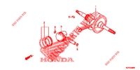VILEBREQUIN/PISTON pour Honda PCX 150 de 2013