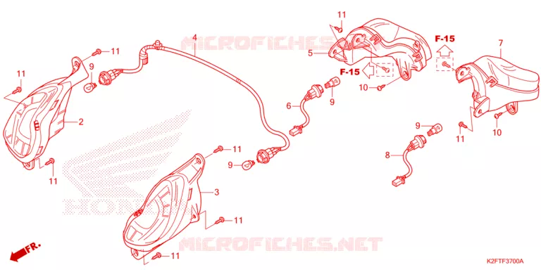 CLIGNOTANT Honda SCOOTER 110 SCOOPY 2021  ACF110BTM