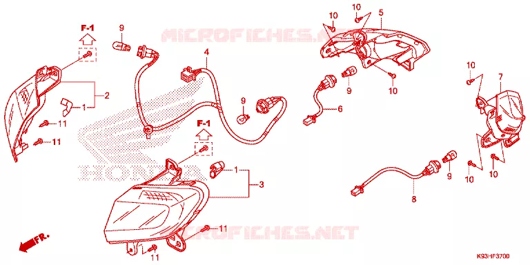 CLIGNOTANT Honda SCOOTER 110 SCOOPY 2019  ACF110CBTK_TH