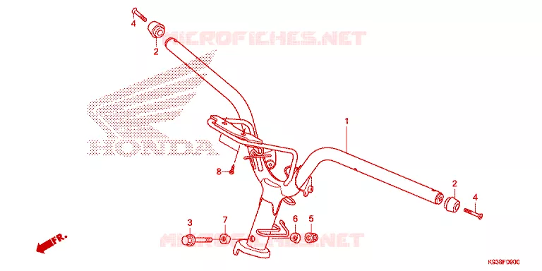 GUIDON Honda SCOOTER 110 SCOOPY 2020  ACF110CBTK_TH