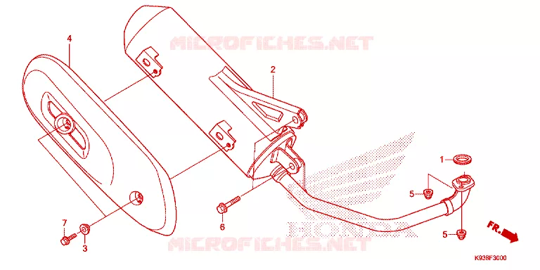 SILENCIEUX D'ECHAPPEMENT Honda SCOOTER 110 SCOOPY 2019  ACF110CBTK_TH