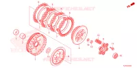 EMBRAYAGE pour Honda WAVE 125 Electric start, Spoked wheels de 2024