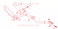 SILENCIEUX D'ECHAPPEMENT pour Honda WAVE 125 Electric start, Spoked wheels de 2023