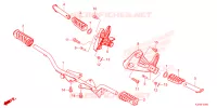 REPOSE PIED pour Honda WAVE 125 Electric start, Cast wheels de 2024