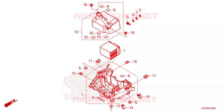 BATTERIE Honda SCOOTER 110 SCOOPY 2021  ACF110CBTM