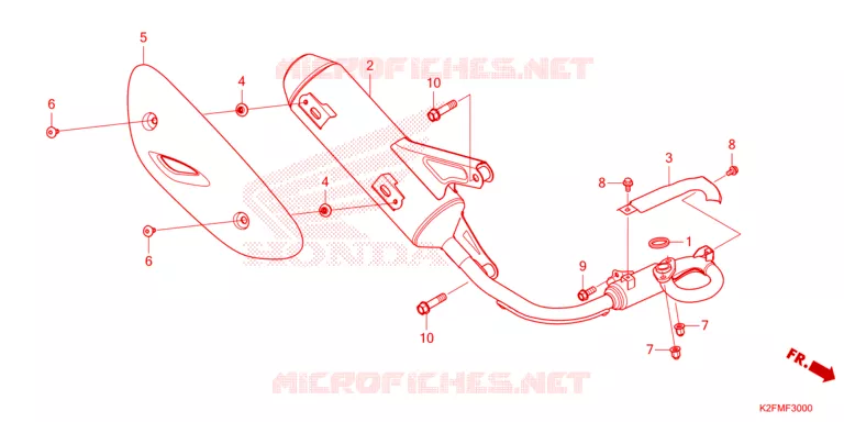 SILENCIEUX D'ECHAPPEMENT Honda SCOOTER 110 SCOOPY 2021  ACF110CBTM