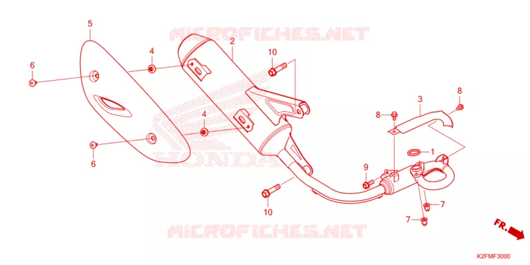SILENCIEUX D'ECHAPPEMENT Honda SCOOTER 110 SCOOPY 2021  ACF110CBTM