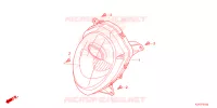 PHARE pour Honda SCOOPY 110 CLUB 12 de 2021