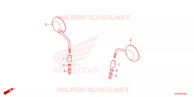 RETROVISEUR Honda SCOOTER 110 SCOOPY 2021  ACF110BTM